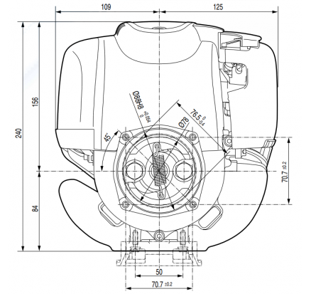 Двигатель бензиновый Honda GX35 STSC